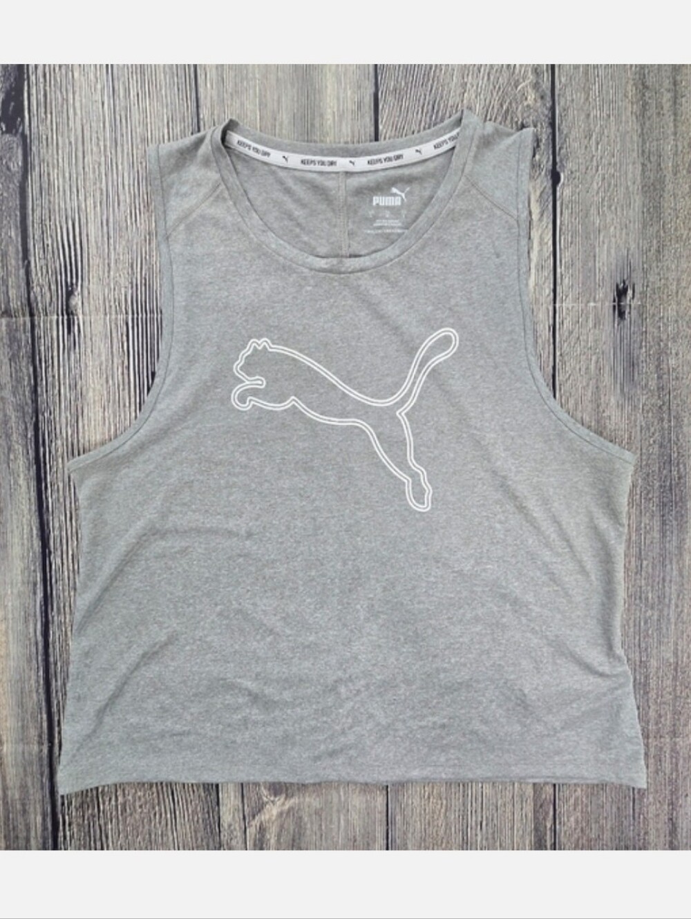 Puma Gray Logo Tank Top